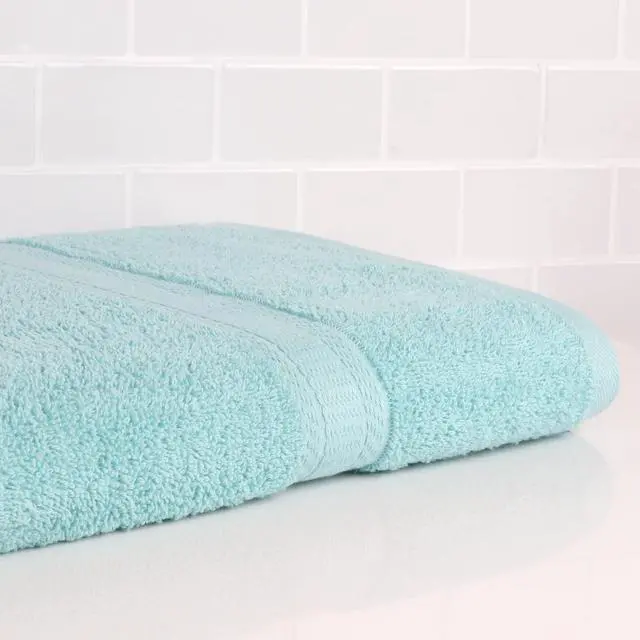 Alt view image 5 of 5 - (2 pack) Mainstays Basic Bath Bath Towel, 100% Cotton, Aqua