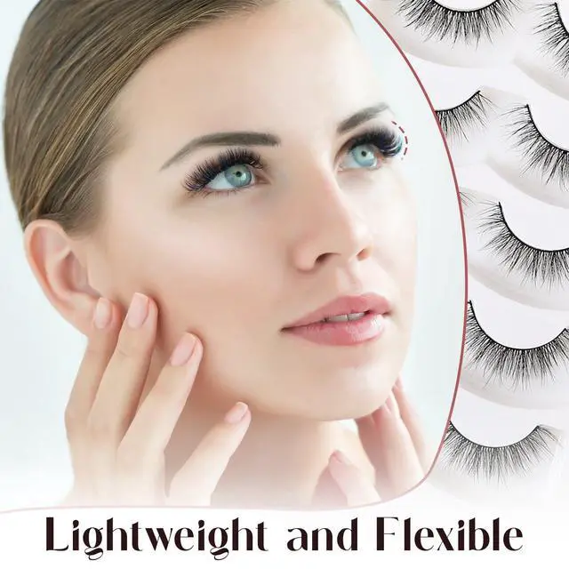 Alt view image 3 of 5 - Profusion Cosmetics Iconic 3D Faux Mink Lashes, 5 Pairs Reusable Eyelashes with Adhesive for Natural to Dramatic Style, Lightweight & Cruelty-Free Set, Oh Darling
