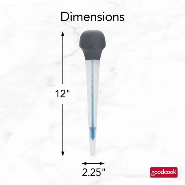 Alt view image 3 of 6 - GoodCook Pro Baster with Silicone Cleaning Brush Oval Shaped Basting Tip