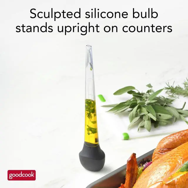 Alt view image 6 of 6 - GoodCook Pro Baster with Silicone Cleaning Brush Oval Shaped Basting Tip
