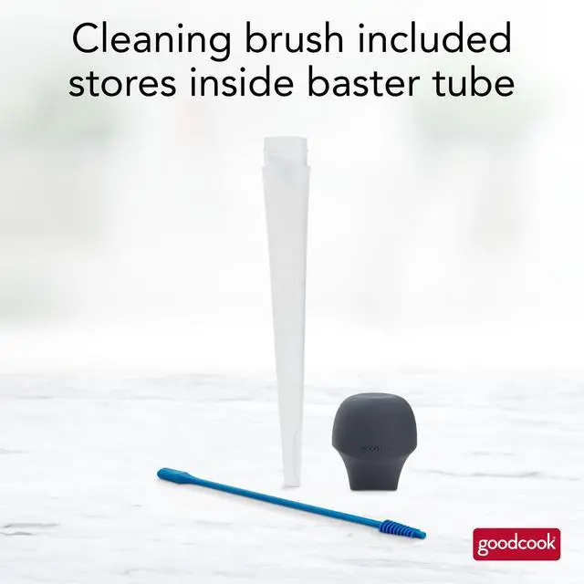 Alt view image 4 of 6 - GoodCook Pro Baster with Silicone Cleaning Brush Oval Shaped Basting Tip