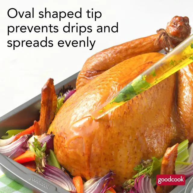 Alt view image 2 of 6 - GoodCook Pro Baster with Silicone Cleaning Brush Oval Shaped Basting Tip