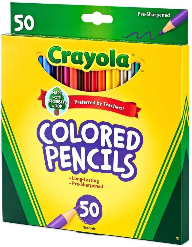 Alt view image 3 of 6 - Crayola Colored Pencil Set, 50 Ct, School Supplies, Adult Coloring Pencils, Gift
