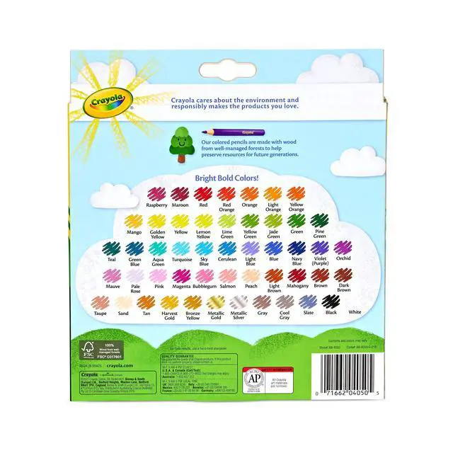 Alt view image 6 of 6 - Crayola Colored Pencil Set, 50 Ct, School Supplies, Adult Coloring Pencils, Gift