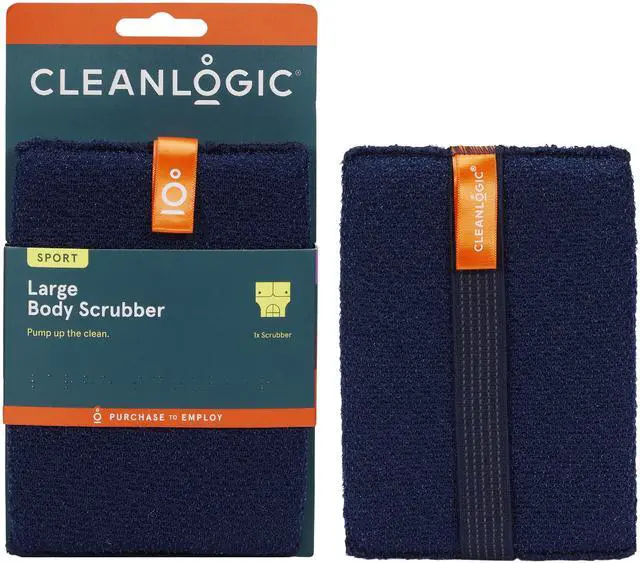 Main image of Cleanlogic Sport Large Body Scrubber, Exfoliating Body Tool for Smooth Skin