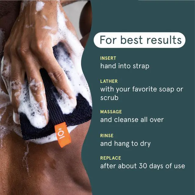 Alt view image 3 of 4 - Cleanlogic Sport Large Body Scrubber, Exfoliating Body Tool for Smooth Skin