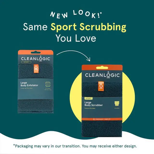 Alt view image 4 of 4 - Cleanlogic Sport Large Body Scrubber, Exfoliating Body Tool for Smooth Skin