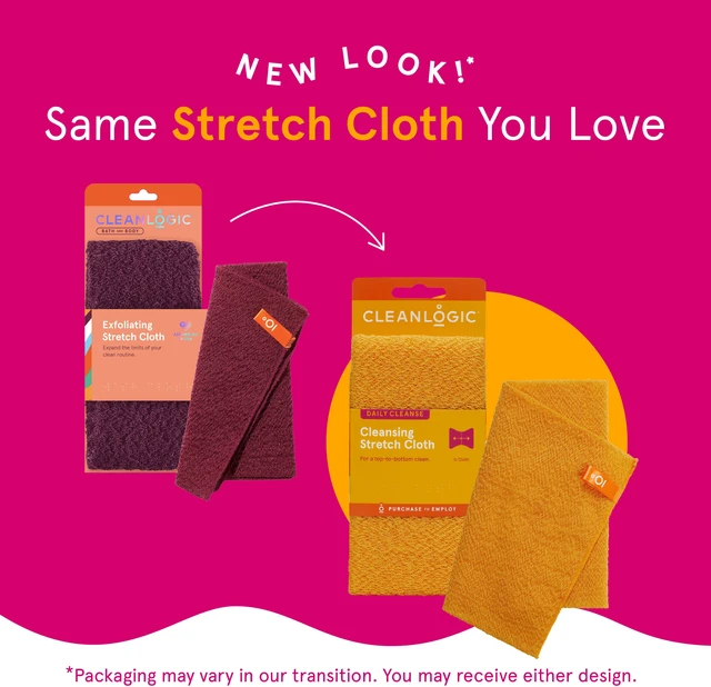 Alt view image 4 of 4 - Cleanlogic Daily Cleanse Stretch Cloth, Gentle Exfoliating Body Cloth