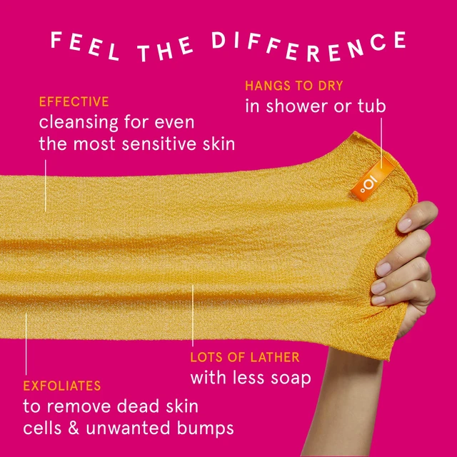 Alt view image 3 of 4 - Cleanlogic Daily Cleanse Stretch Cloth, Gentle Exfoliating Body Cloth