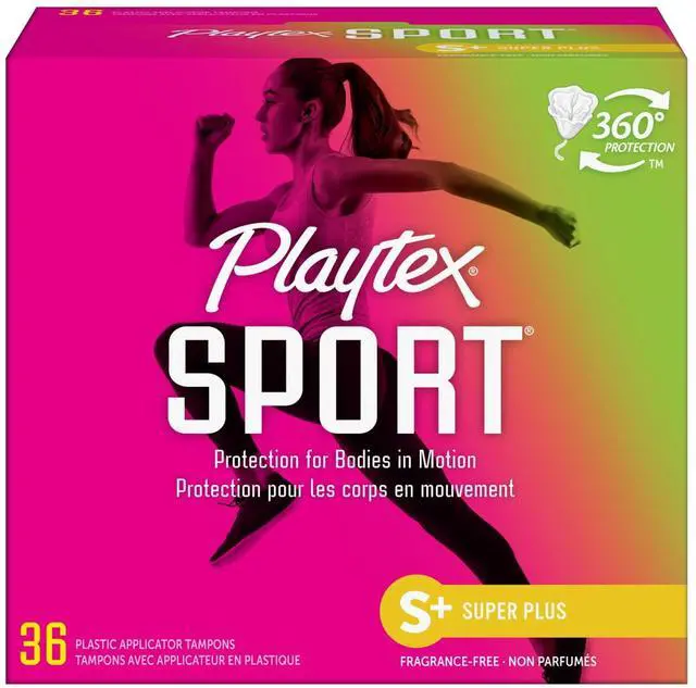 Main image of Playtex Sport Tampons, Unscented, Super Plus (36 Count)