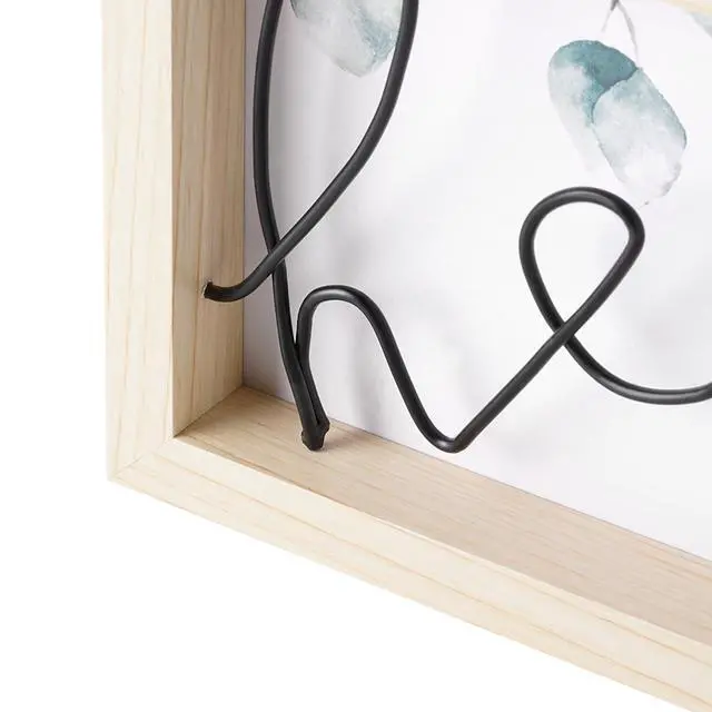 Alt view image 5 of 6 - Mainstays Indoor Hello Sunshine Black Metal Wire Sign with Wood Frame, 10 in x 6 in
