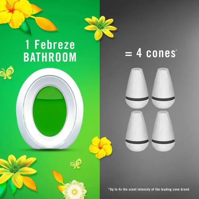 Alt view image 3 of 6 - Febreze Odor-Fighting BATH Air Freshener, Gain Original Scent, 3 count