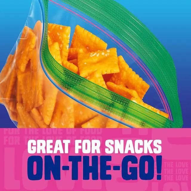 Alt view image 2 of 5 - Ziploc® Brand Snack Bags with EasyGuide Texture, Grip 'n Seal Technology, Food Storage, Zipper, 200 Count