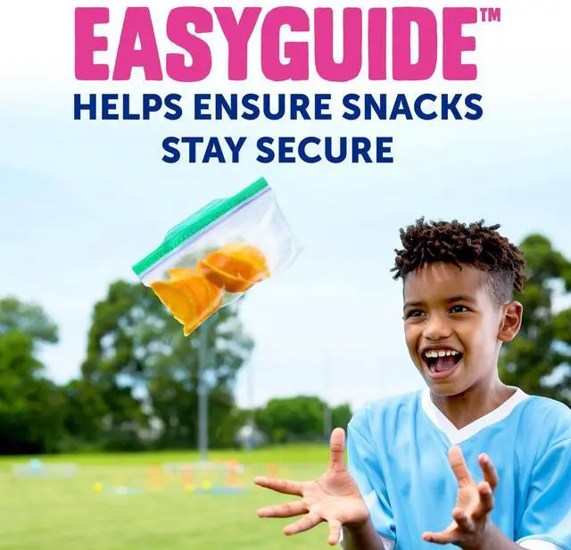 Alt view image 4 of 5 - Ziploc® Brand Snack Bags with EasyGuide Texture, Grip 'n Seal Technology, Food Storage, Zipper, 200 Count