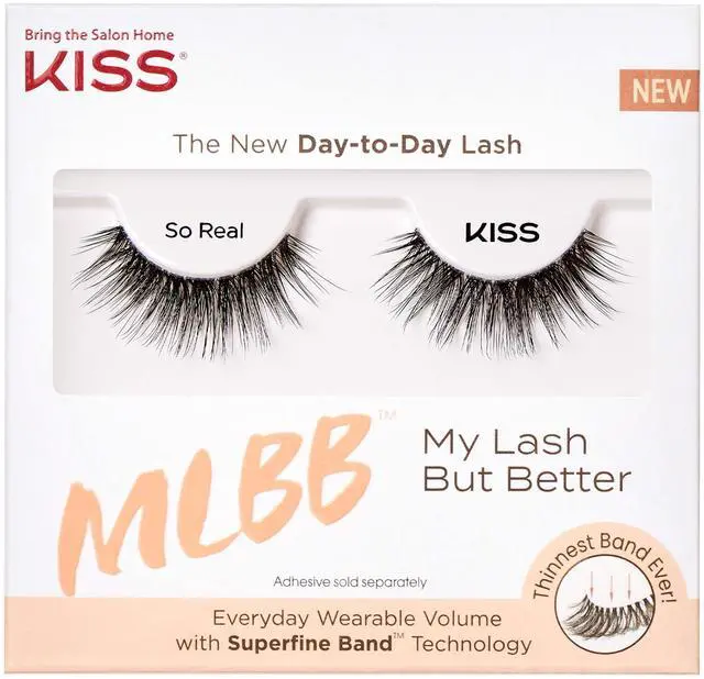 Alt view image 2 of 7 - (2 pack) Kiss My Lash But Better Day-To-Day False Eyelashes, Style 'So Real, 1 Pair