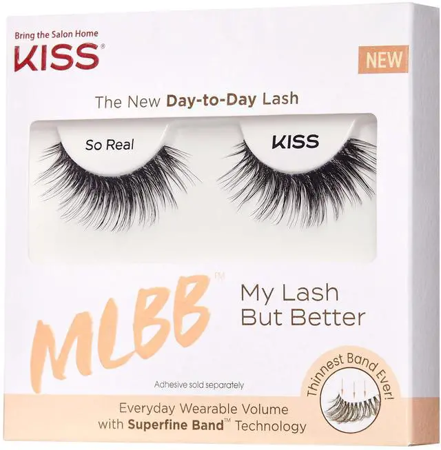 Alt view image 6 of 7 - (2 pack) Kiss My Lash But Better Day-To-Day False Eyelashes, Style 'So Real, 1 Pair