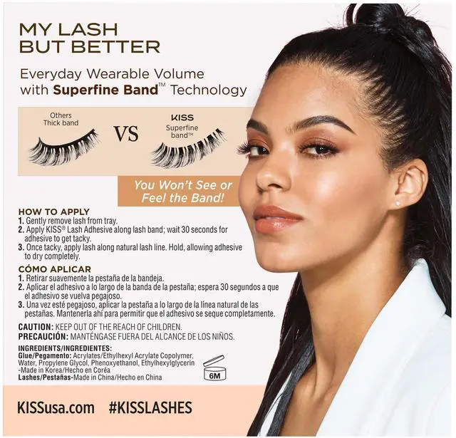Alt view image 4 of 7 - (2 pack) Kiss My Lash But Better Day-To-Day False Eyelashes, Style 'So Real, 1 Pair
