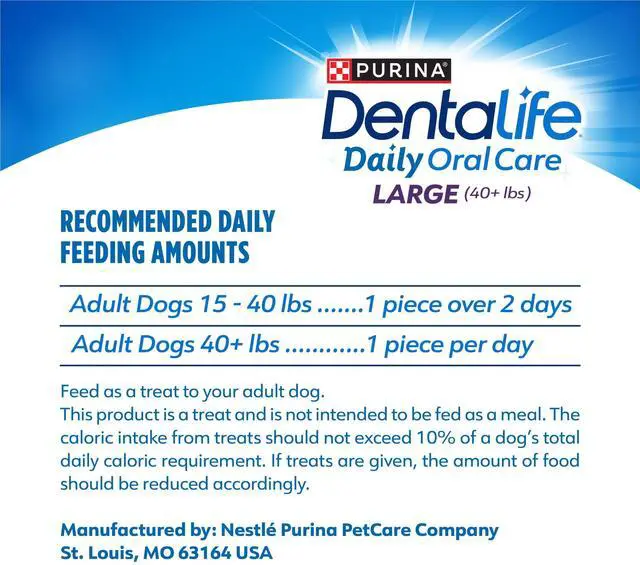 Alt view image 2 of 5 - Purina DentaLife Daily Oral Care Large Dog Dental Treats with Chicken, 20.7 oz Pouch (18 Count)