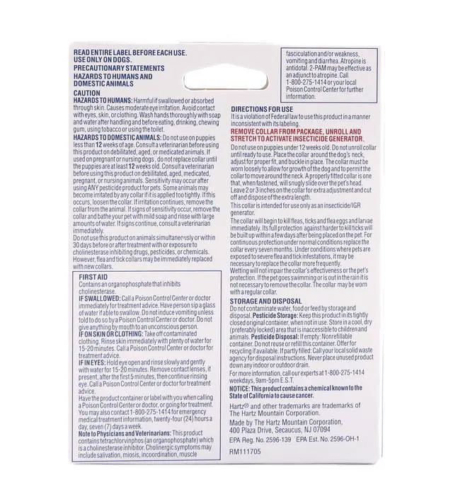 Alt view image 4 of 6 - Hartz UltraGuard Pro Reflective Flea & Tick Collar for Dogs and Puppies, 7 Months Protection, 1ct