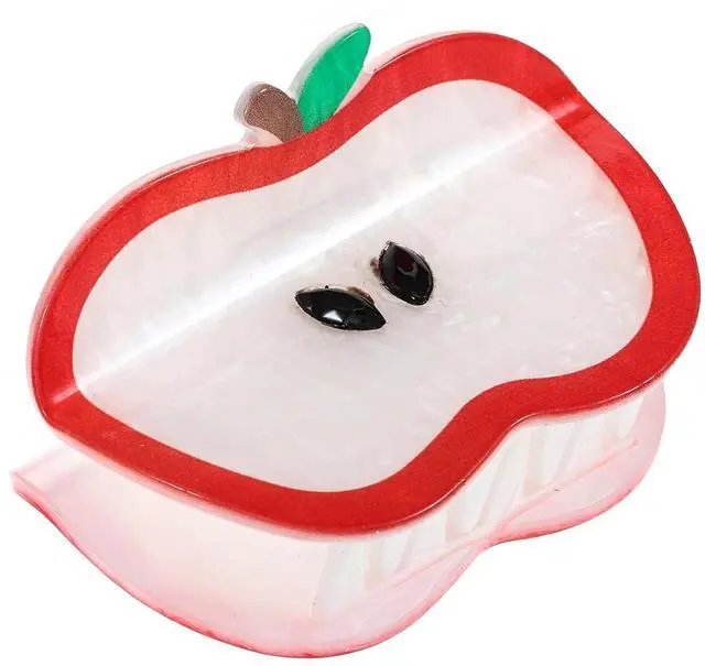 Main image of Packed Party An Apple A Day Claw Clip, Female, 1 Pair