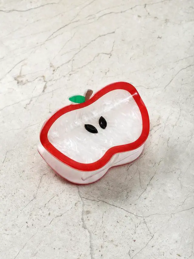 Alt view image 4 of 4 - Packed Party An Apple A Day Claw Clip, Female, 1 Pair