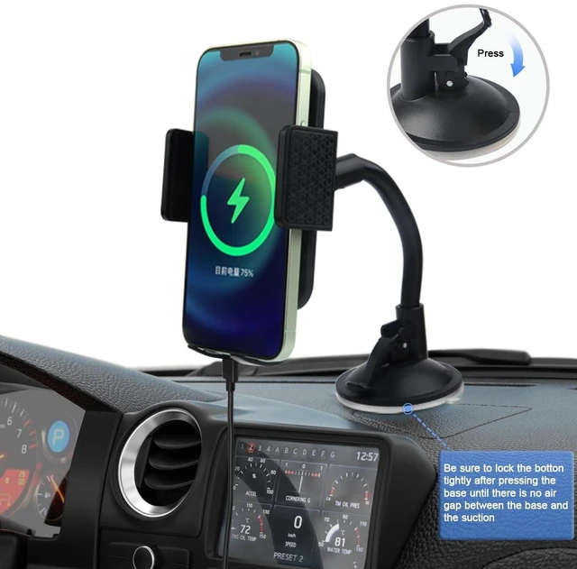 Alt view image 3 of 5 - onn Dashboard & Windshield Cell Phone Mount, Black