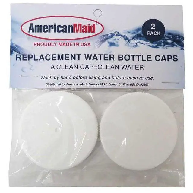 Alt view image 5 of 6 - (4 pack) American Maid Water Bottle Replacement Caps in White