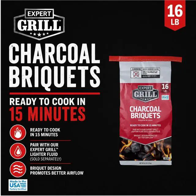 Alt view image 2 of 6 - Expert Grill Charcoal Briquettes, 16 lb