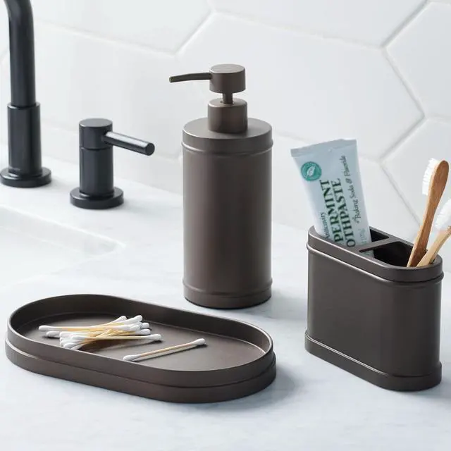 Alt view image 2 of 5 - Better Homes & Gardens Bronze Metal Toothbrush Holder