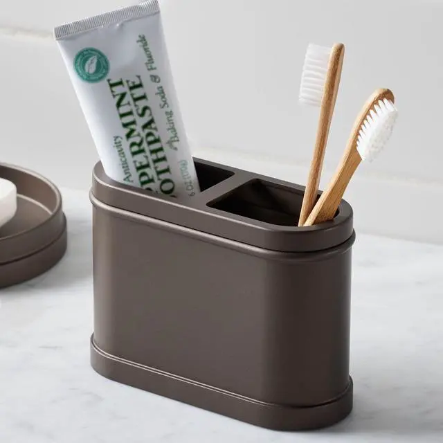 Alt view image 5 of 5 - Better Homes & Gardens Bronze Metal Toothbrush Holder