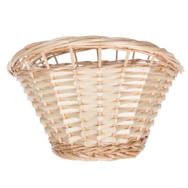 Alt view image 3 of 6 - Mainstays Decorative Oval Split Willow Basket with Cutout Handles, 16.14 in L x 11.42 in W x 7.08 in H