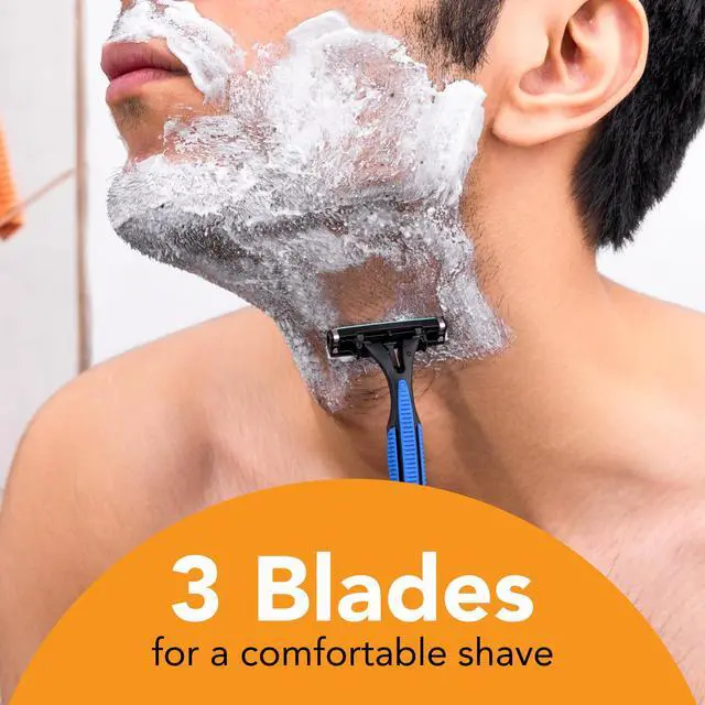 Alt view image 6 of 6 - BIC Comfort 3 Disposable Men's Razor, 3 Blade Razor for a Comfortable Shave, 8-Count