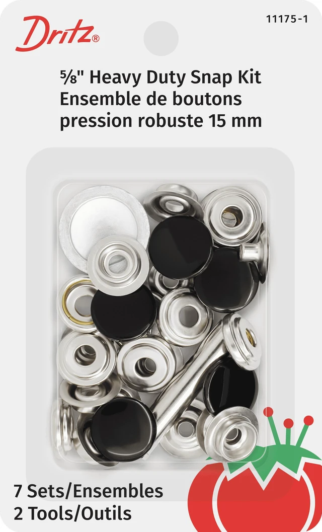 Main image of Dritz Snaps - Heavy Duty Snap Kit, 7 Count 5/8"