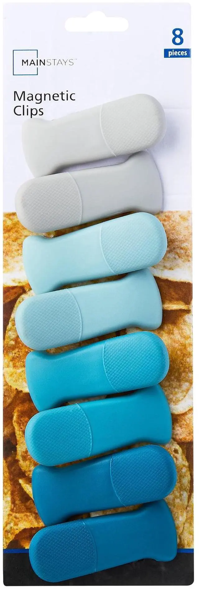 Alt view image 5 of 5 - Mainstays 8-Piece Magnetic Plastic Bag Clips Set, Multicolor