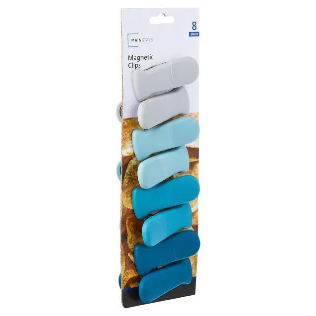 Alt view image 2 of 5 - Mainstays 8-Piece Magnetic Plastic Bag Clips Set, Multicolor