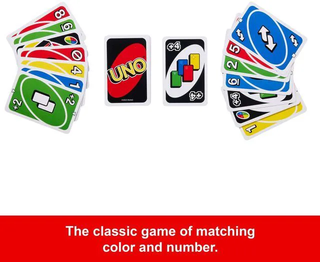 Alt view image 4 of 4 - UNO Card Game for Kids, Adults & Family Game Night, Original UNO Game of Matching Colors & Numbers