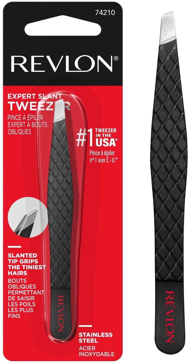 Main image of Revlon Expert Slanted Tweezer, Made With Stainless Steel, 1 Count