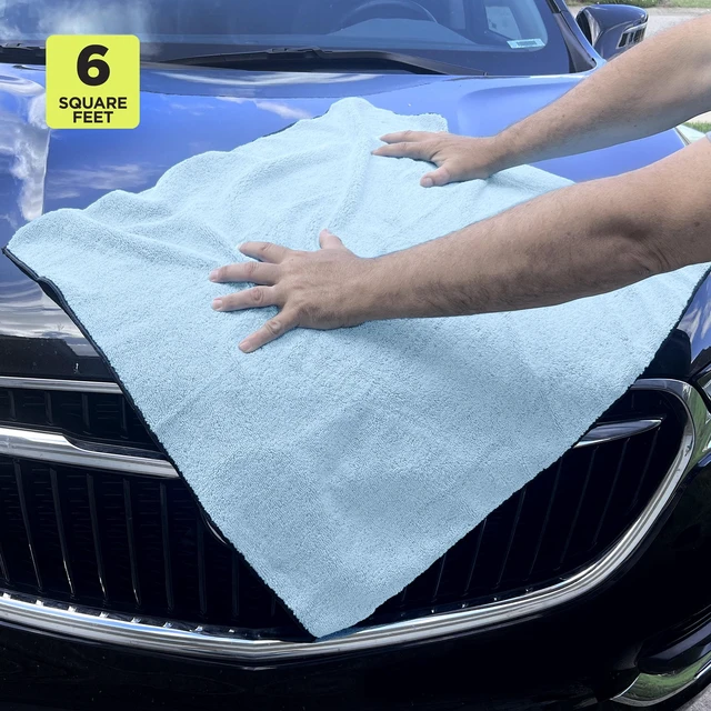 Alt view image 5 of 5 - Auto Drive Microfiber Drying Towel, Blue, 6 sq ft
