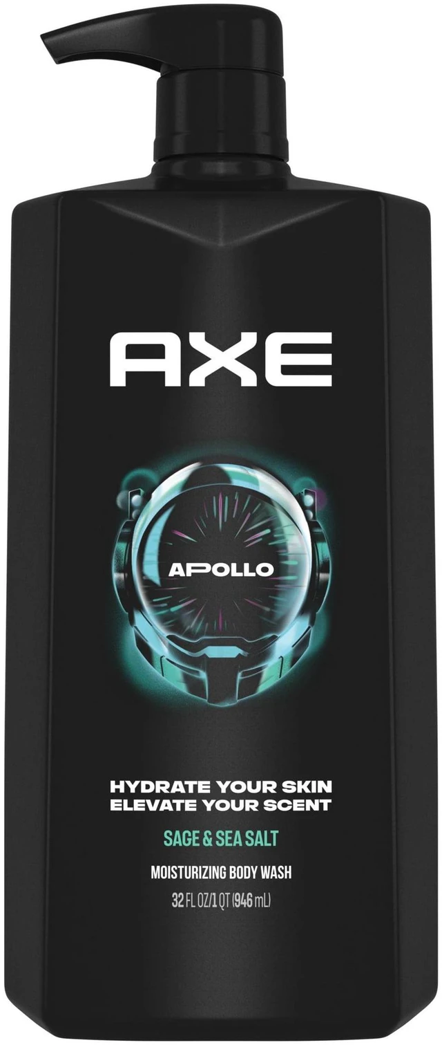 Main image of AXE Body Wash All-Day Fresh Shower Gel Apollo Sage & Cedarwood Men's Body Wash With Odor-Busting Prebiotics ,32 fl oz Pump