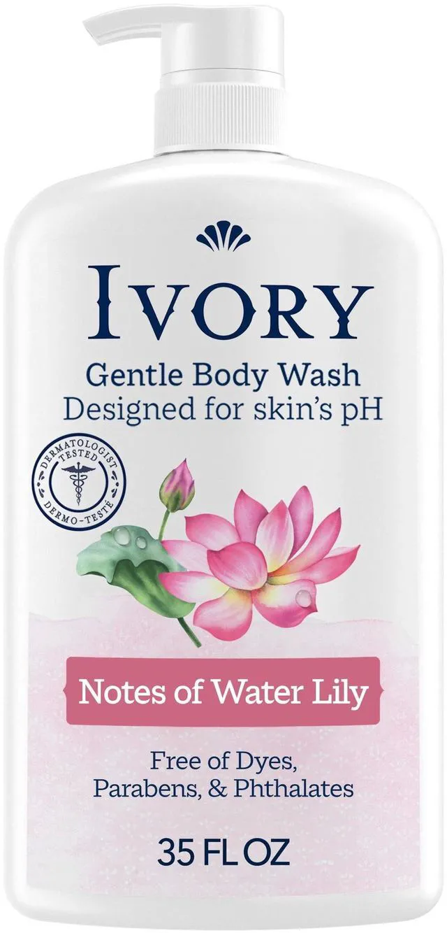 Main image of Ivory Body Wash, Mild & Gentle, Water Lily Scent, 35 fl oz