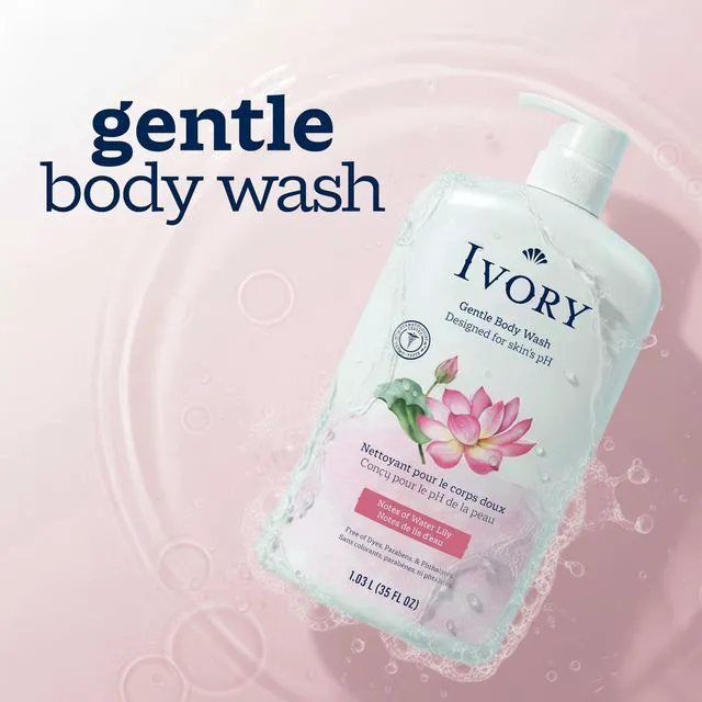 Alt view image 4 of 5 - Ivory Body Wash, Mild & Gentle, Water Lily Scent, 35 fl oz