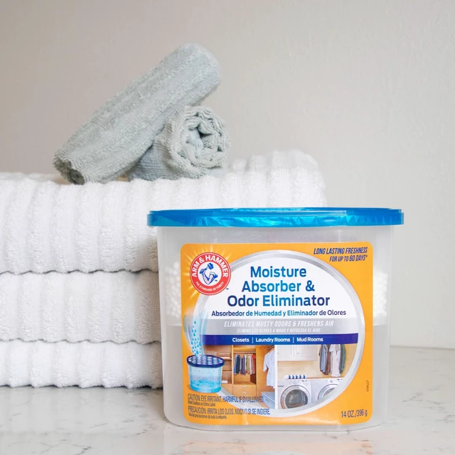 Alt view image 2 of 4 - Arm & Hammer Moisture Absorber Tub, Fragrance Free Desiccant, 14 oz