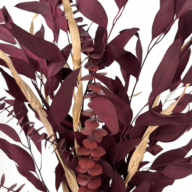 Alt view image 2 of 4 - Dried Eucalyptus Mix Red Bouquet