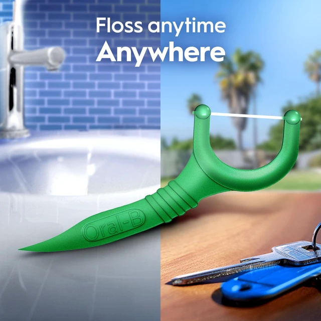 Alt view image 4 of 5 - OralB Floss, Glide Mint Floss Picks with Scope, 150 Count