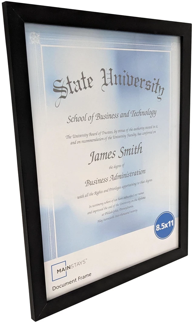 Alt view image 3 of 5 - (2 pack) Mainstays 8.5 x 11 Black Document Picture Frame
