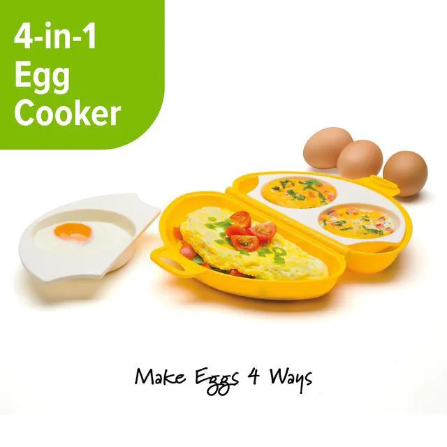 Alt view image 4 of 6 - PrepSolutions 4-in-1 BPA-Free Microwave Egg Cooker, Dishwasher Safe