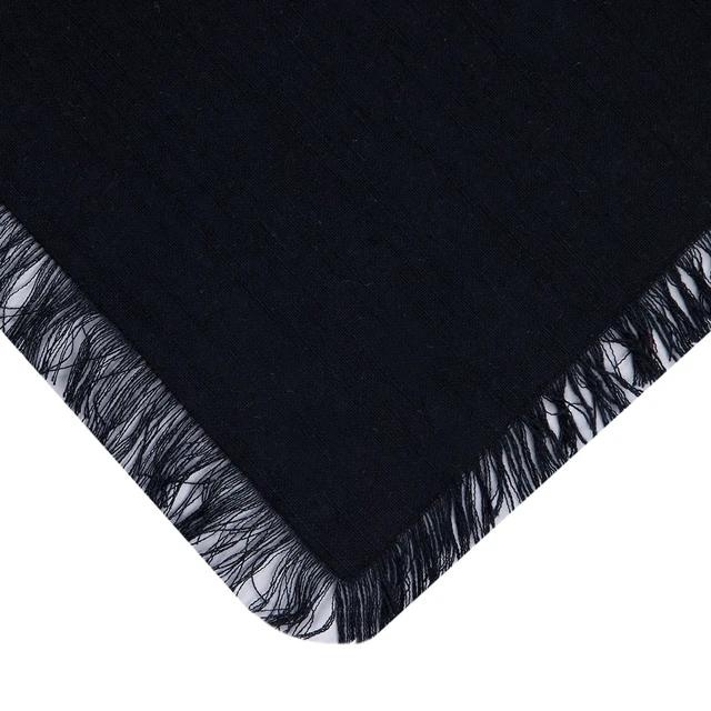 Alt view image 6 of 7 - Mainstays 4 Pack Solid Black Napkin Set - 18" x 18" - 100% Cotton