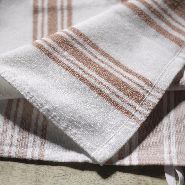 Alt view image 6 of 6 - Better Homes & Gardens Kitchen Towels, 2-Piece Set, Old Rose/White