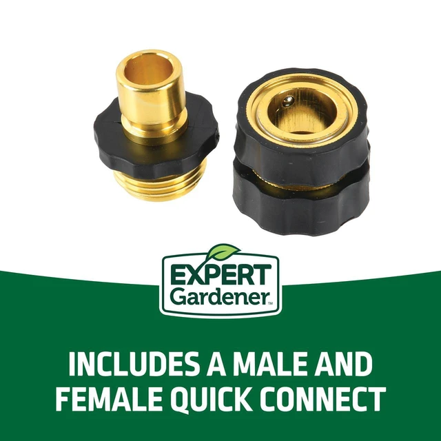 Alt view image 2 of 4 - Expert Gardener Aluminum Quick Hose Connector Set