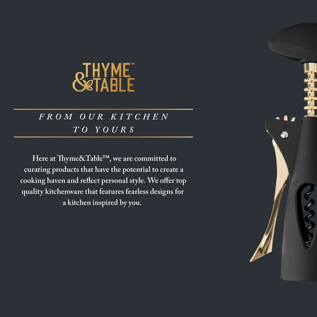 Alt view image 5 of 6 - Thyme & Table Wing Corkscrew for All Corks